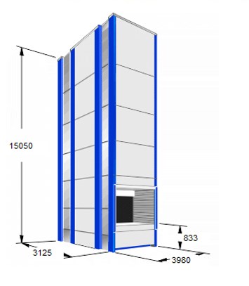 Автоматизированные лифтовые склады KARDEX высотой 15 метров