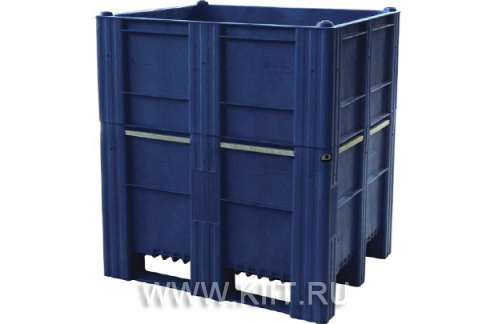Контейнер BoxPallet 11-100-НА-АСЕ (1140) 1200х1000х1140 мм сплошной синий