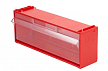 Короб красный Стелла mini 102/1 с откидным прозрачным ящиком