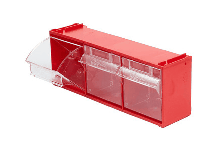 Кассета Стелла mini 102/3 с тремя откидными прозрачными контейнерами для деталей, метизов и других мелочей