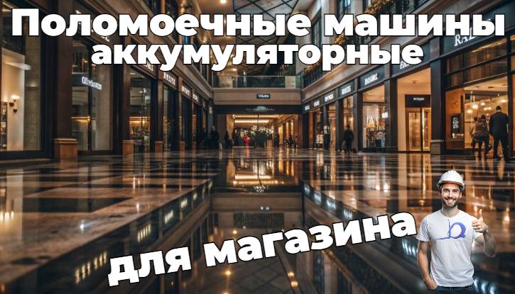 Поломоечные машины с тяговыми аккумуляторами для уборки магазинов - КИИТ