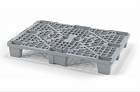 Пластиковый поддон на ножках iPlast 02.102 1200x800x140 мм перфорированный серый