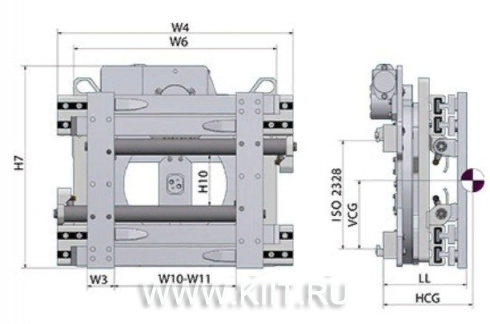 Грузовые захваты с вращением 360° (HR)