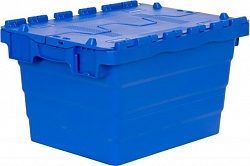 Пластиковый ящик с распашной крышкой 600х400х365 мм