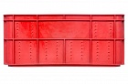 Ящик п/э колбасный 600х400х258 красный вес 3,2 кг
